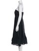 Alberta Ferretti Square Neckline Midi Length Dress