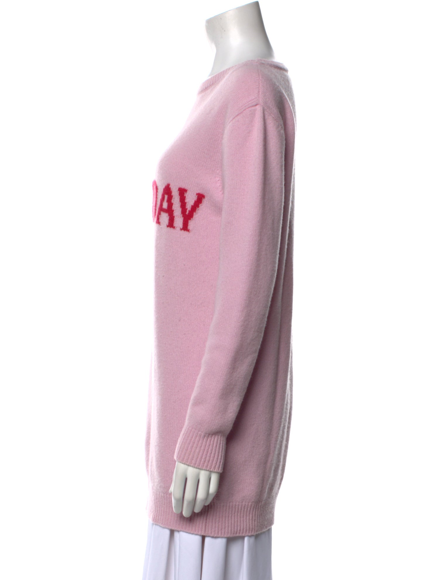 Alberta Ferretti Virgin Wool Graphic Print Sweater