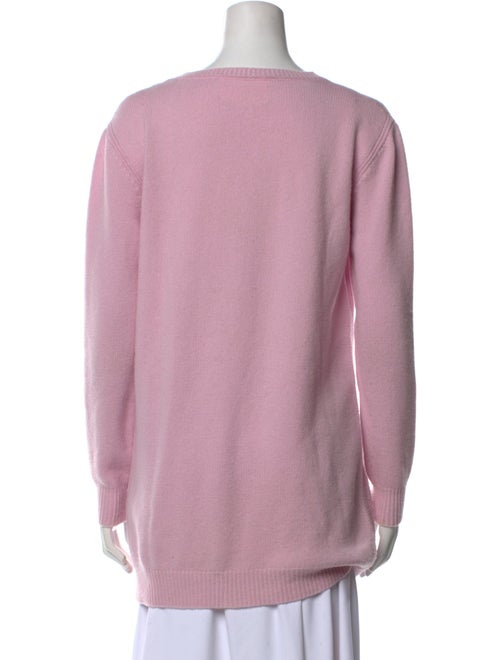 Alberta Ferretti Virgin Wool Graphic Print Sweater