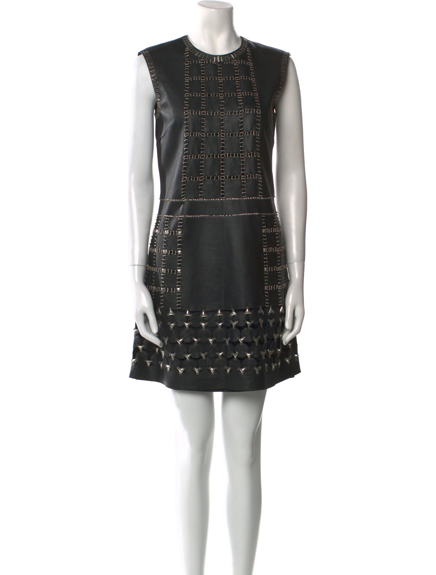 Alberta Ferretti Leather Mini Dress