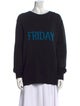 Alberta Ferretti Virgin Wool Graphic Print Sweater