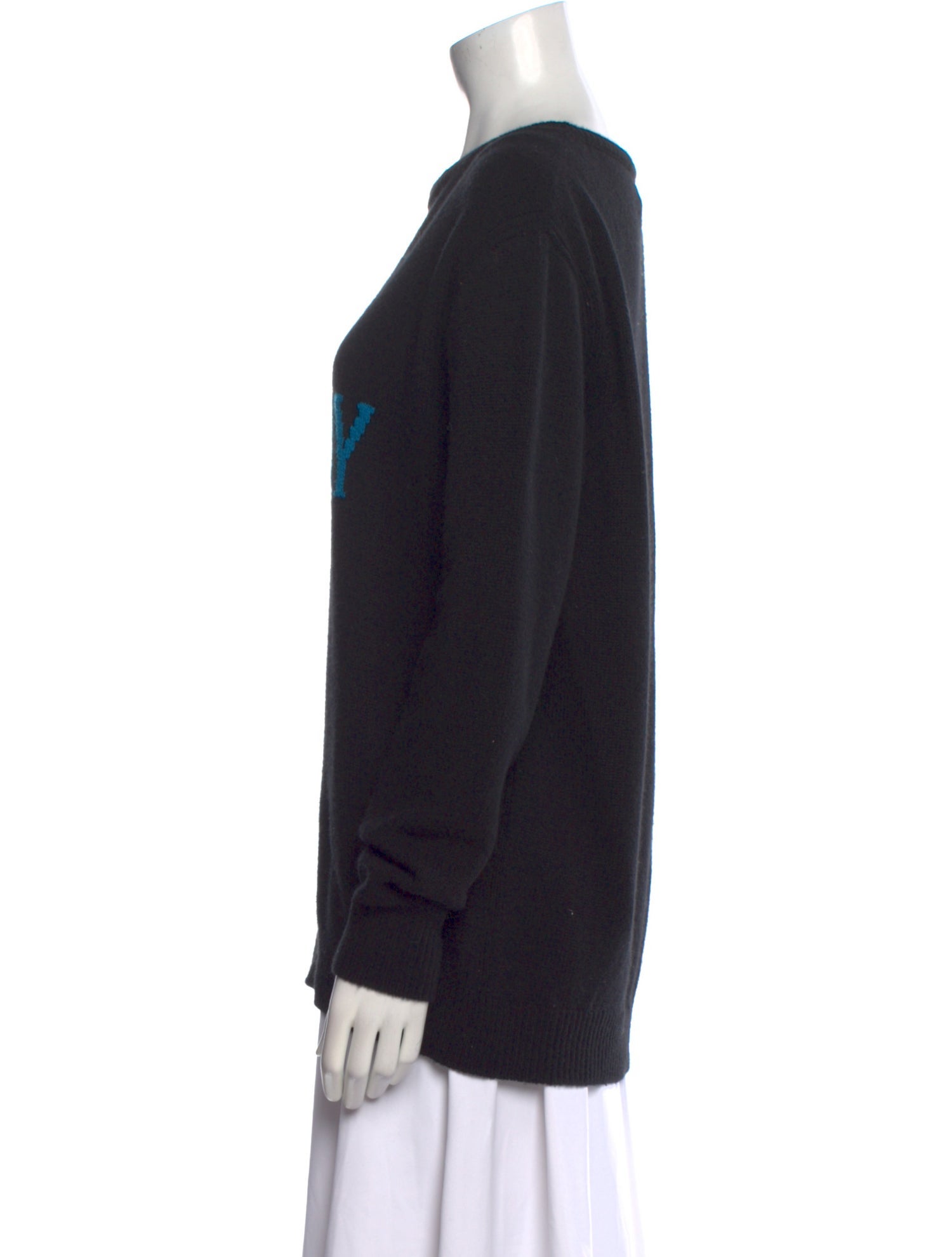 Alberta Ferretti Virgin Wool Graphic Print Sweater