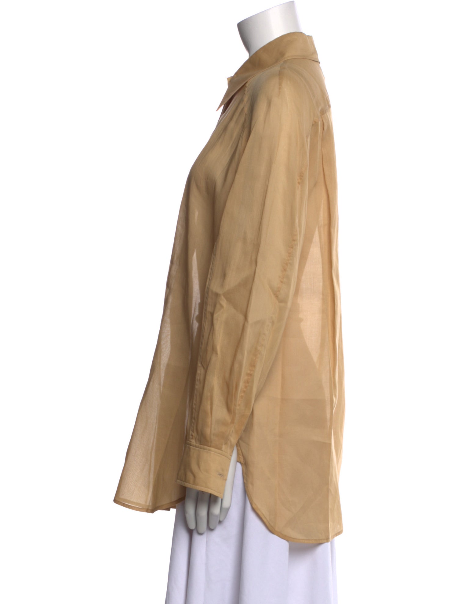 Alberta Ferretti Long Sleeve Button-Up Top