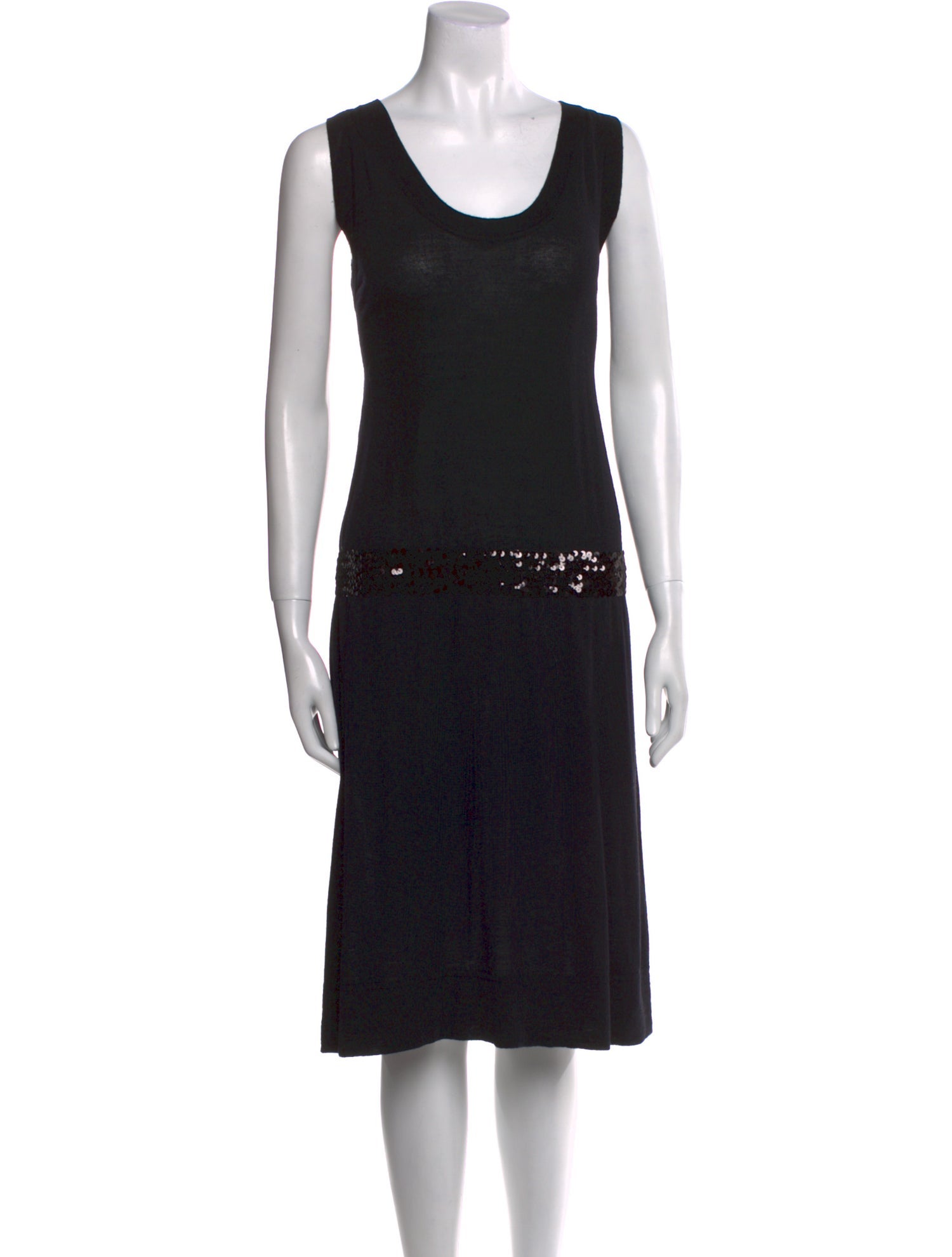 Alberta Ferretti Virgin Wool Midi Length Dress