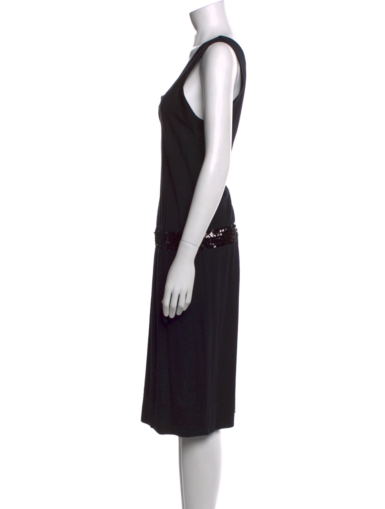 Alberta Ferretti Virgin Wool Midi Length Dress