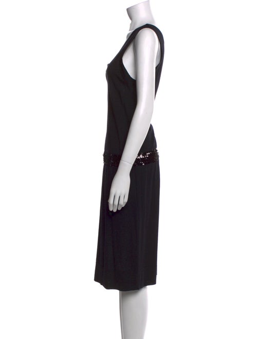 Alberta Ferretti Virgin Wool Midi Length Dress
