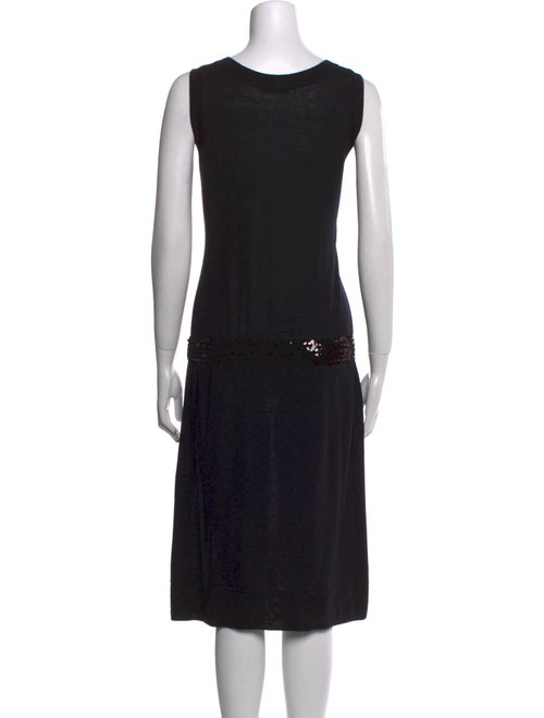 Alberta Ferretti Virgin Wool Midi Length Dress