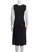 Alberta Ferretti Virgin Wool Midi Length Dress