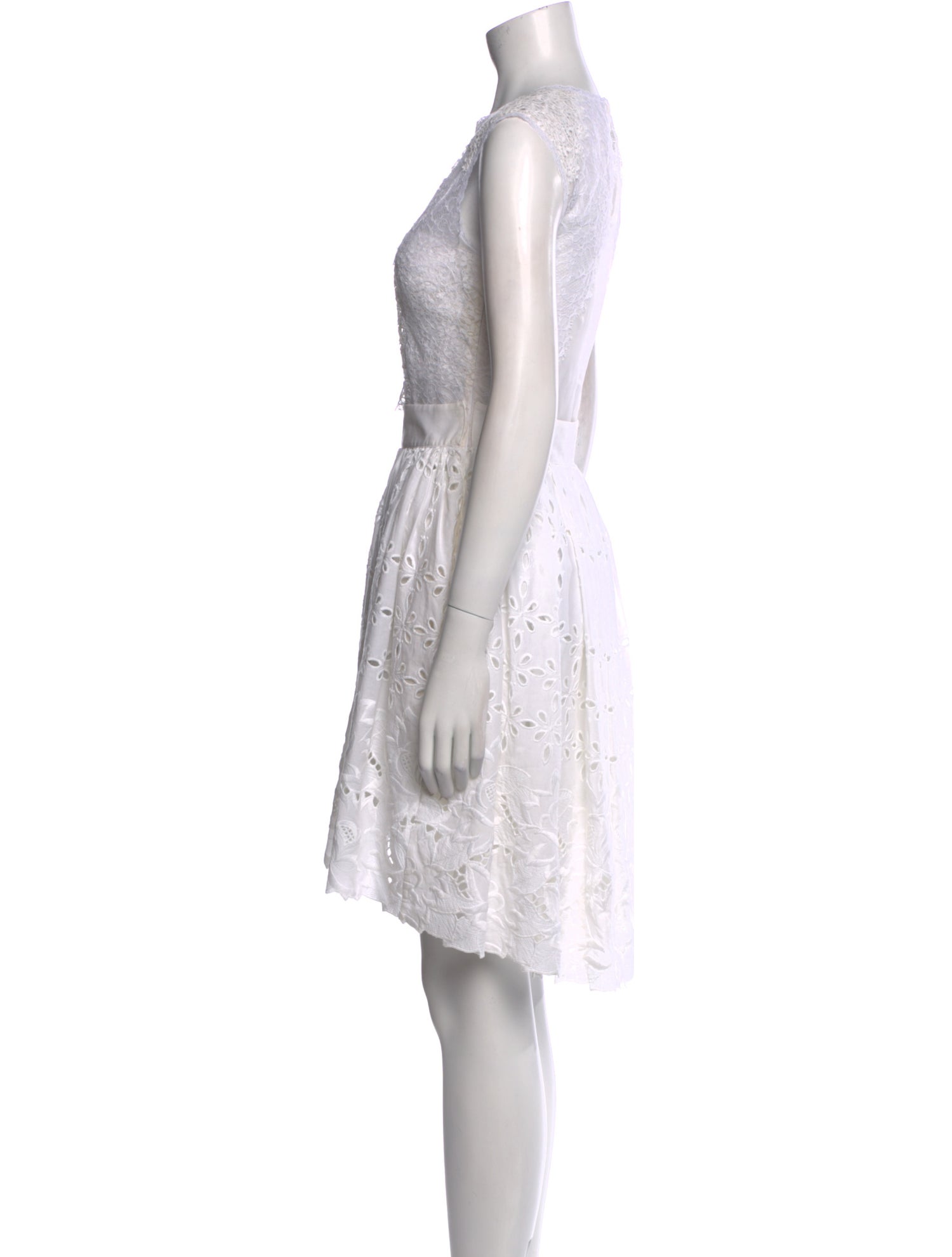 Alberta Ferretti Crew Neck Knee-Length Dress