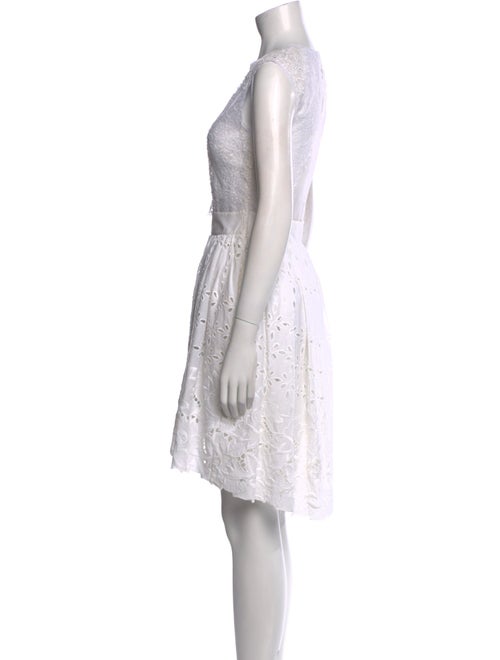 Alberta Ferretti Crew Neck Knee-Length Dress