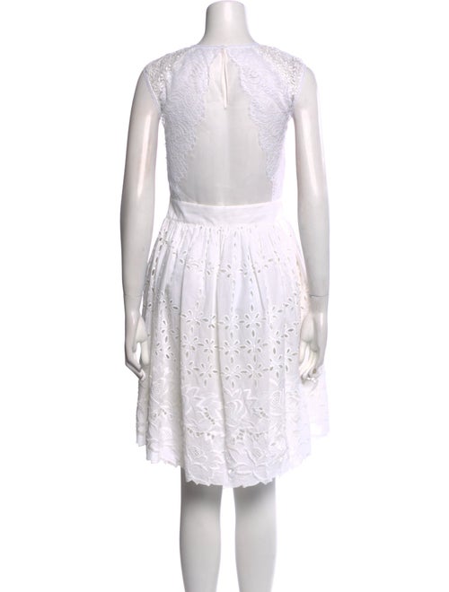 Alberta Ferretti Crew Neck Knee-Length Dress