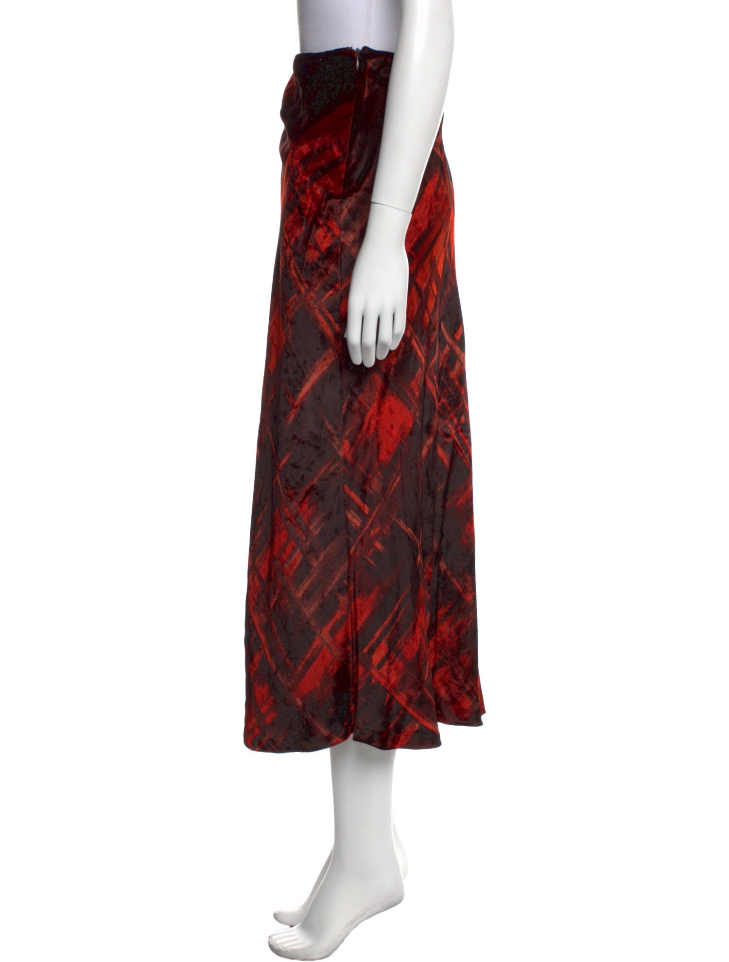 Alberta Ferretti Printed Midi Length Skirt