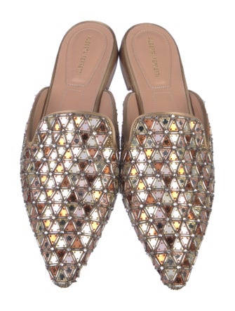 Alberta Ferretti Leather Mules