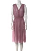 Alberta Ferretti Silk Midi Length Dress