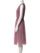 Alberta Ferretti Silk Midi Length Dress