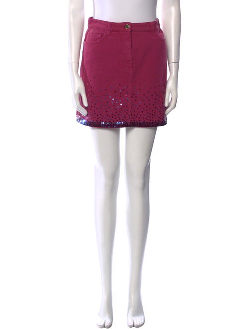 Alberta Ferretti Sequin Embellishments Mini Skirt