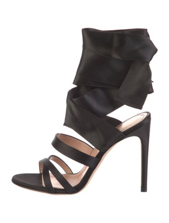 Alberta Ferretti Satin Sandals