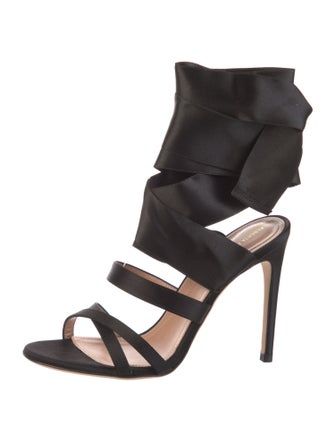 Alberta Ferretti Satin Sandals