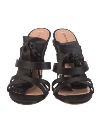 Alberta Ferretti Satin Sandals