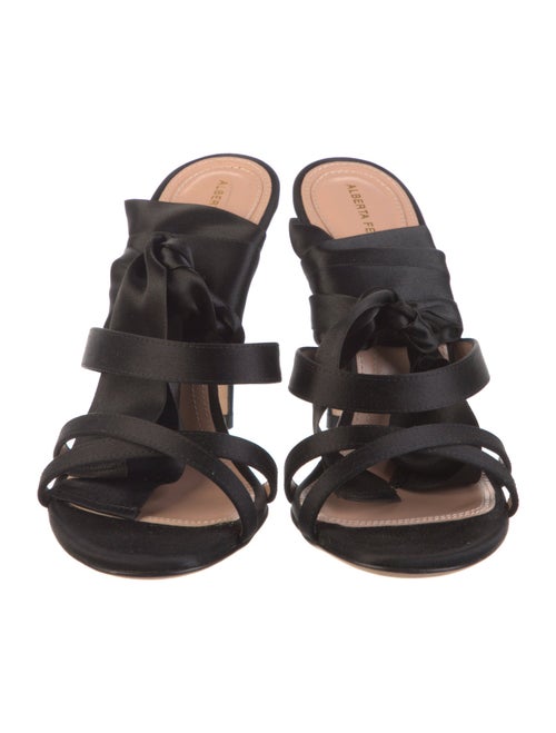 Alberta Ferretti Satin Sandals
