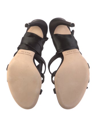 Alberta Ferretti Satin Sandals
