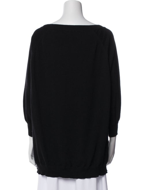 Alberta Ferretti Graphic Print Scoop Neck Sweater