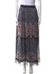 Alberta Ferretti Plaid Print Long Skirt