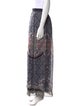 Alberta Ferretti Plaid Print Long Skirt