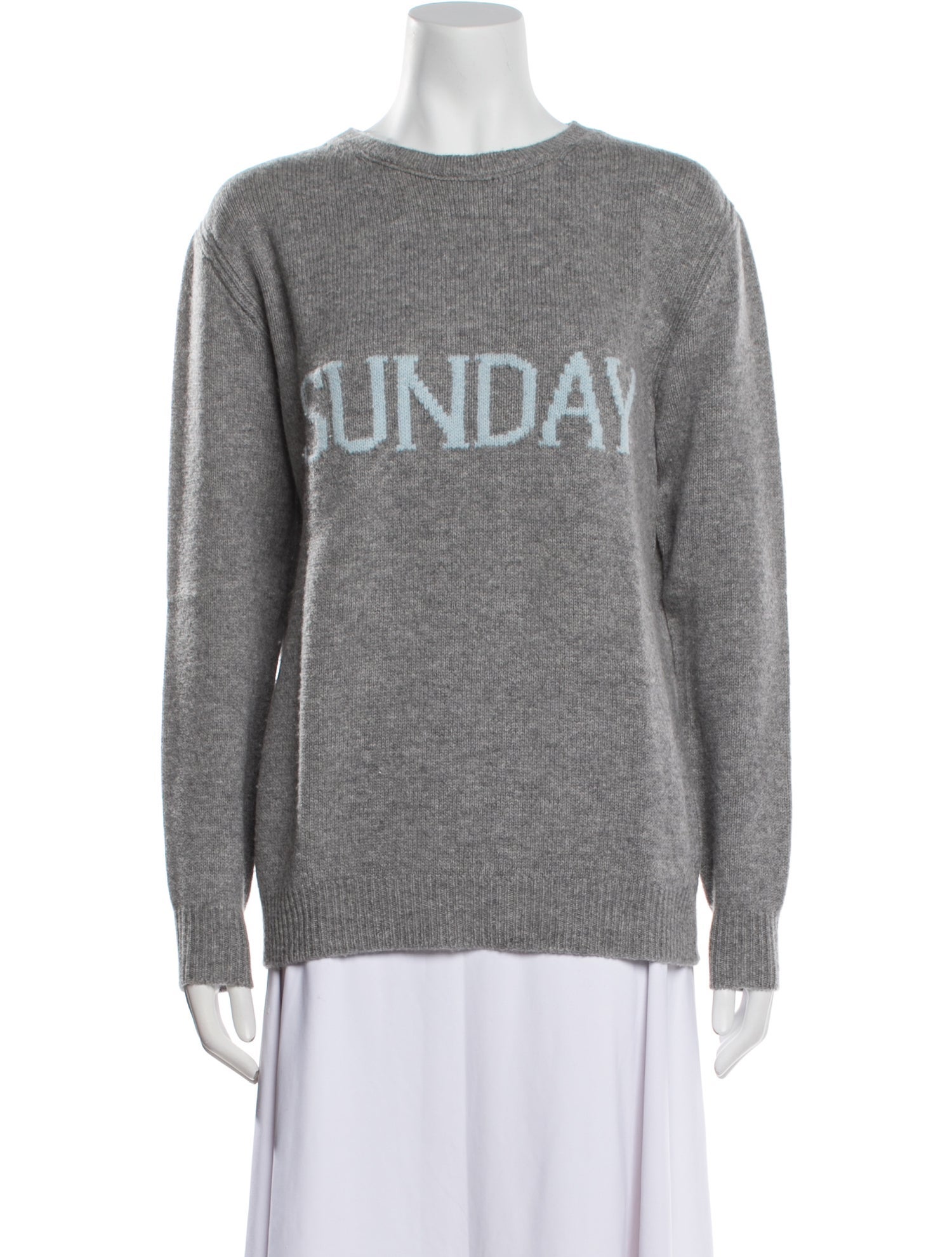 Alberta Ferretti Cashmere Graphic Print Sweater