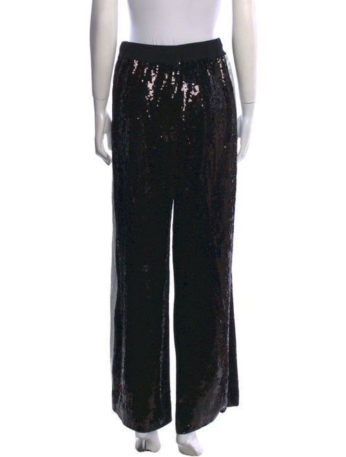 Alberta Ferretti Colorblock Pattern Wide Leg Pants