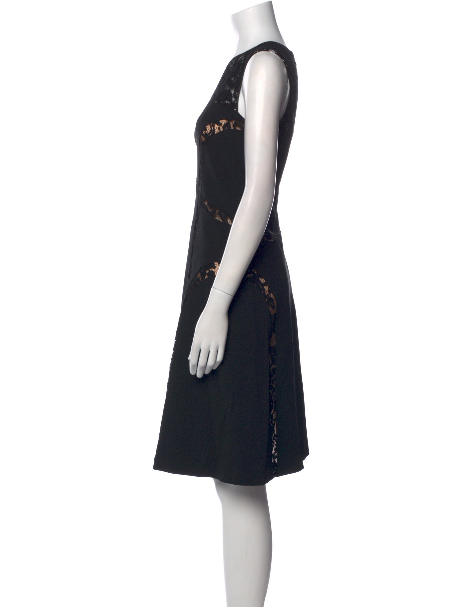 Alberta Ferretti Crew Neck Knee-Length Dress