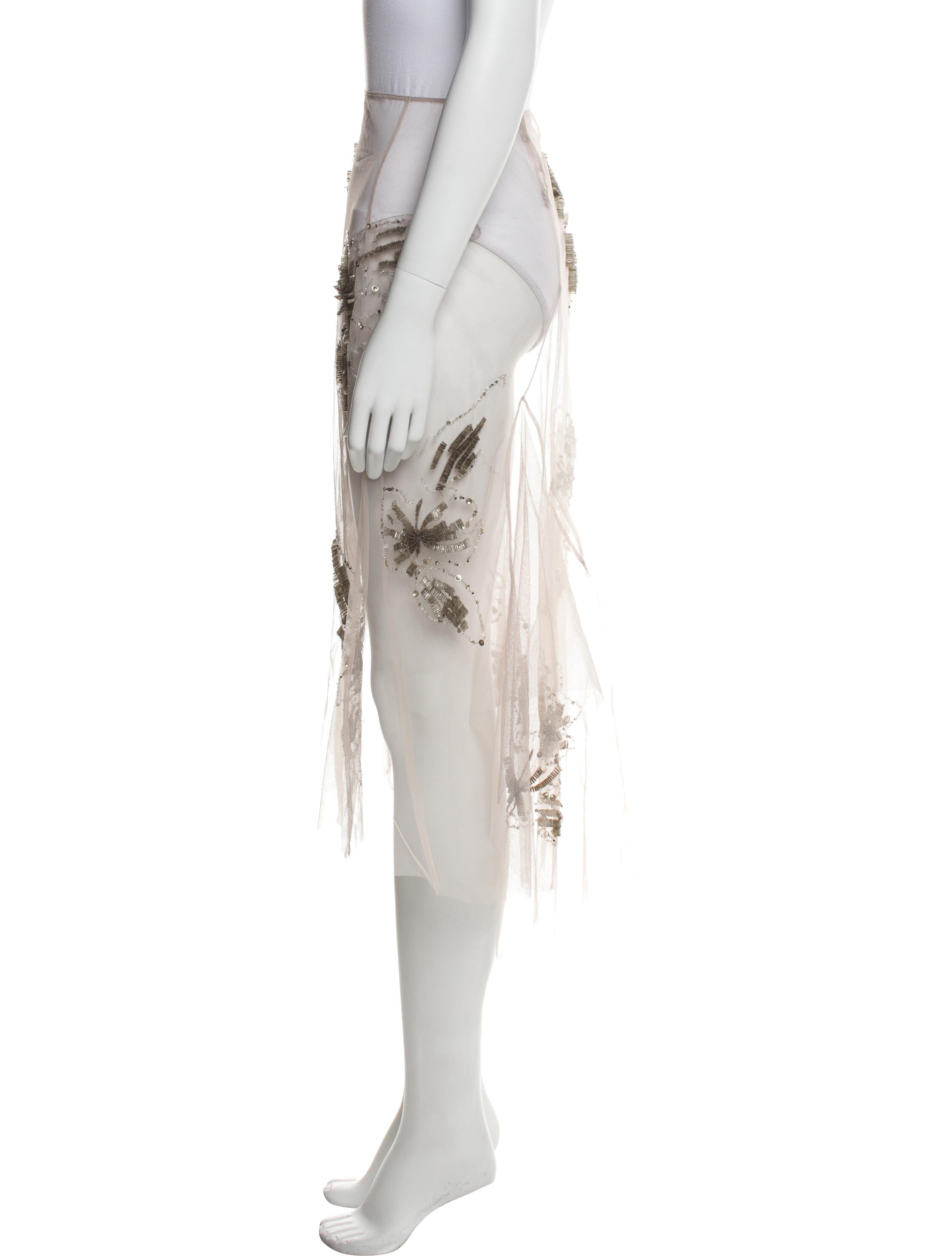 Alberta Ferretti Printed Knee-Length Skirt