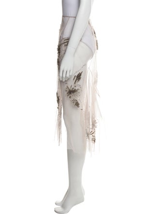 Alberta Ferretti Printed Knee-Length Skirt