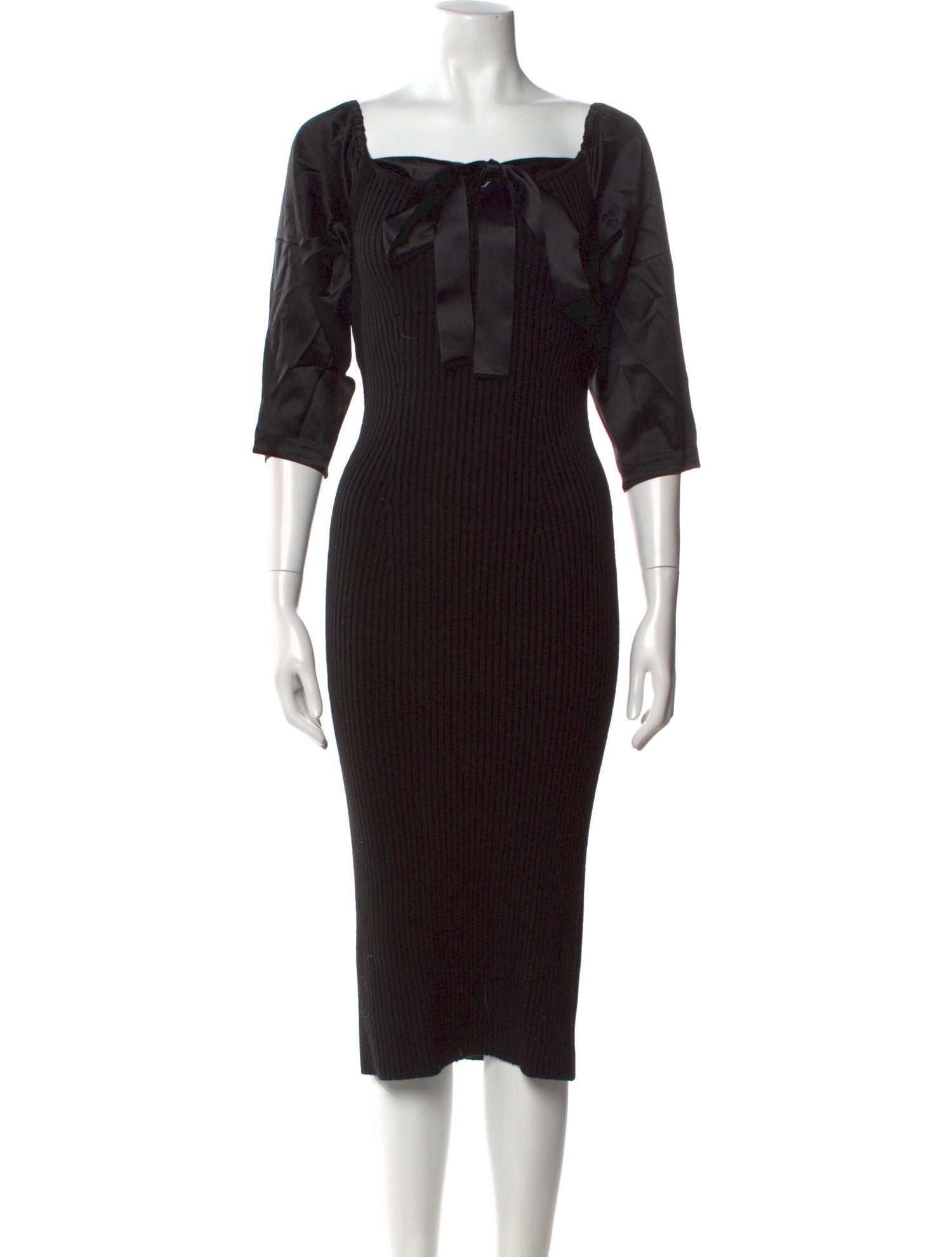 Alberta Ferretti Silk Knee-Length Dress w/ Tags