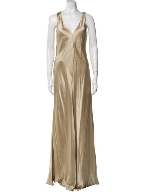 Alberta Ferretti Silk Long Dress
