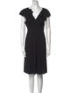 Alberta Ferretti V-Neck Knee-Length Dress