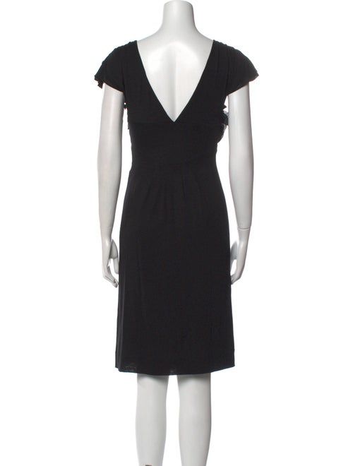 Alberta Ferretti V-Neck Knee-Length Dress