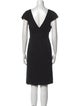 Alberta Ferretti V-Neck Knee-Length Dress