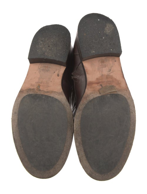 Alberta Ferretti Leather Combat Boots