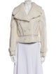 Alberta Ferretti Lamb Leather Biker Jacket