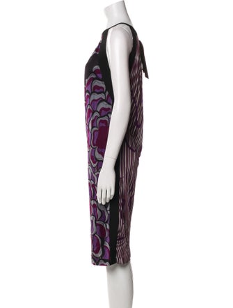 Alberta Ferretti Printed Knee-Length Dress