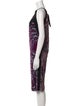 Alberta Ferretti Printed Knee-Length Dress