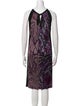 Alberta Ferretti Printed Knee-Length Dress