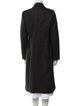 Alberta Ferretti Virgin Wool Striped Faux Fur Coat