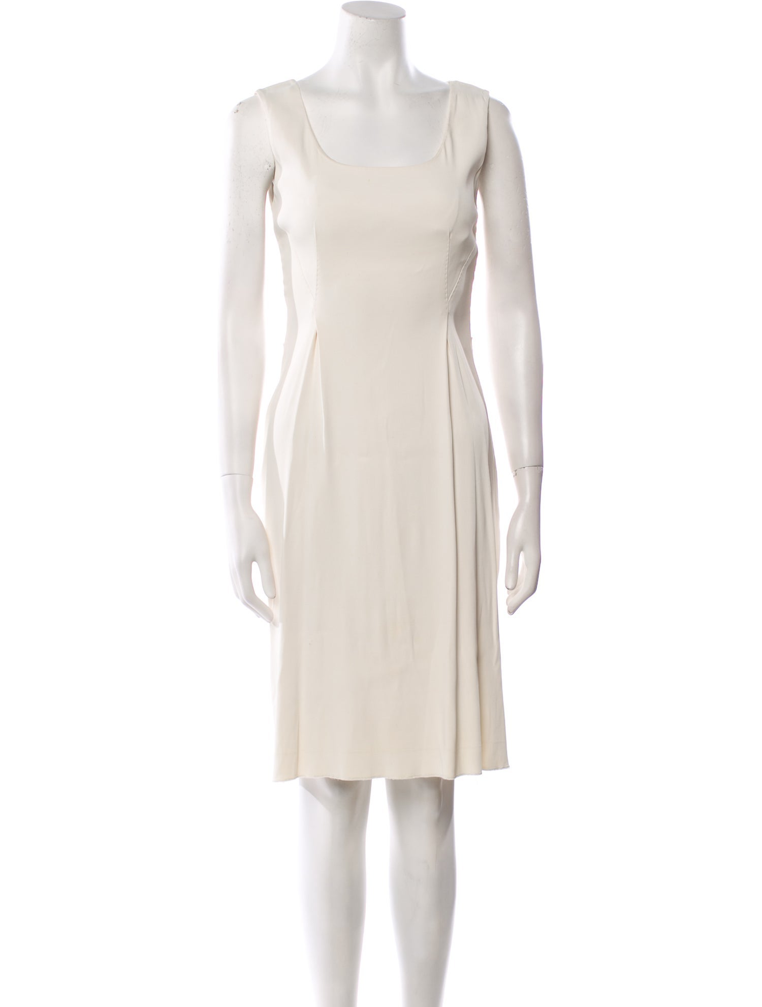 Alberta Ferretti Scoop Neck Knee-Length Dress