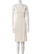 Alberta Ferretti Scoop Neck Knee-Length Dress