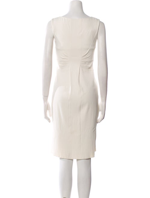 Alberta Ferretti Scoop Neck Knee-Length Dress