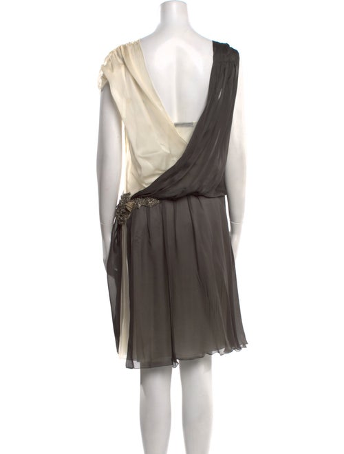 Alberta Ferretti Silk Knee-Length Dress