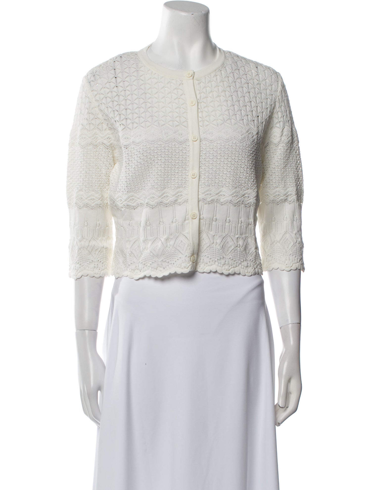 Alberta Ferretti Crew Neck Sweater