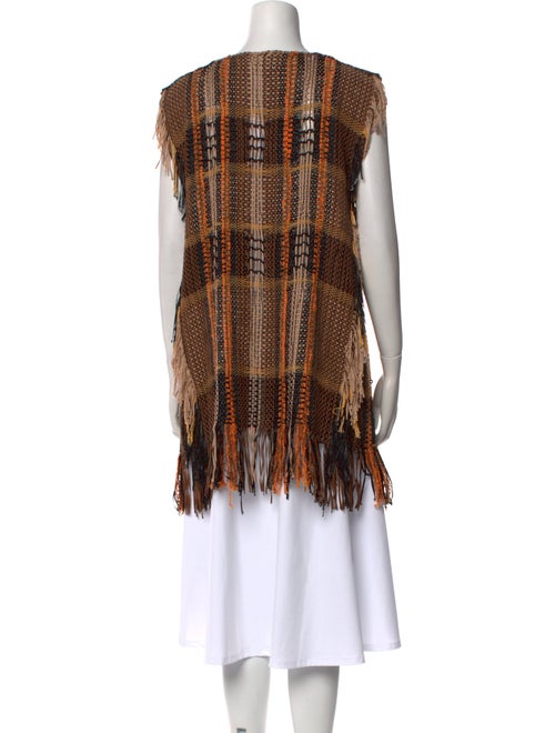 Alberta Ferretti Striped Open Front Sweater